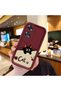 Oppo A60 Compatible Shockproof Simple Claret Red Silicone Phone Case Cat Pattern
