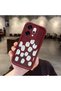 Oppo Reno 14 Pro 5g Compatible Shockproof Simple Claret Red Silicone Phone Case Flower Pattern