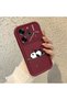Tecno Pova 6 Compatible Panda Pattern Shockproof Simple Claret Red Silicone Phone Case - 3