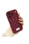 iPhone 17/18 Pro Max Compatible Shockproof Simple Burgundy Silicone Phone Case with Bow Pattern - 2