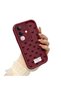 Vivo Y29 Compatible Shockproof Simple Claret Red Silicone Phone Case Bow Pattern - 2