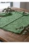 Women's Green Embroidered 100% Cotton Bohemian Shirt - 7