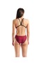Women's Snakeskin Swimsuit Challenge Back Black-Team Red - 6