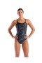 Women's Fireflow Swimsuit Lightdrop Back Black-Team Black - 5