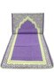 YU WELL Foldable Prayer Mat with Back Support & Carrying Bag, 2-in-1 Prayer Rug 110×60CM Purple - 6