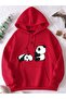 Unisex Panda Printed Hooded Sweatshirt Eyaxx Sportwear Company