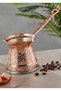 No. 6 Nickel Patterned Stainless Steel Cast Iron Coffee Pot Suitable for Induction Cookers Rose - 2
