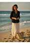 Oversize Embroidered Scallop Shirt - Summer Casual Style - 5