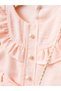Pleated Linen Bag Dress for Girls - 5