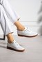 Genuine Leather Lace-Up Shoes - 3
