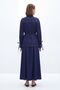Laci Balon Sleeve Belted Jacket Skirt Set 0097 - 3