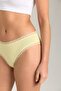 Cherie Modal Blended Lace Cheeky Panties - Light Yellow - 3