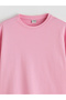 Lcw Kids Pink Crew Neck Girls' T-Shirt and Sweatpants - 3