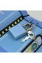 Truck Metal Piggy Bank with Astronaut Figure - Children's Savings Box with Lock and Key, Navy Blue - 2