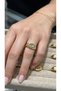 Angels of God Gold Color Adjustable Women's Ring Vintage Aesthetic Design Steel Look - 3