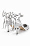 Women's Stiletto Stone Ankle Bow Heeled Shoes 8 cm - 2