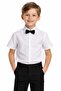 Boys' Short Sleeve Dobby White Shirt-Bow Tie April 23-October 29 Show Outfit