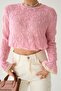 Women's Openwork Sleeve Gathered Knitwear Sweater - 5