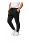 Men's Black Scuba Fabric Sweatpants – Slim Fit Diving Fabric 95% Polyester 5% Elastane