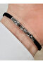 Black and Silver Steel and Leather Men's Bracelet Frj10177A-J 2 Year Warranty Gift Packed - 2