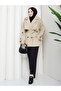 Button Detailed Belted Oversize Bondit Trench Coat Rc803107 - 5