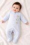Unisex 10-Piece Newborn Hospital Exit Set Puppy Themed Dobby Textured (Winter) 100% Cotton