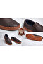 Sienna Brown Genuine Leather Men's Casual Shoes - 7