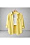 5-Pack Women's Black, White, Pink, Yellow, Khaki Cotton Oversize Linen Single Pocket Comfortable Shirts - 5