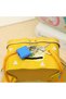 Metal Piggy Bank with Money Bag Figure - Children's Savings Box with Lock and Key, Yellow - 3