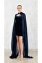 New Generation Navy Blue Chiffon Cape Henna Dress Double Set-Kaftan-Bindali-Henna Dress-Wedding - 8