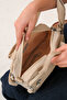 Delavavia Beige Women's Multi-Compartment Waterproof Crinkle Daily Crossbody and Shoulder Bag - 5