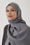 60% Floss 40% Cotton Logo Shawl_Metallic_Blue - 2
