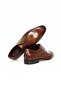 Tan Color Lace-Up Genuine Leather Men's Shoes - 2