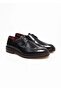 Black Lace-Up Genuine Leather Men's Shoes