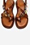 Hush Tan Genuine Leather Beaded Women's Flip-Flop Sandals - 2