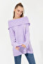 Women's Lilac Crew Neck Sweater 50253330-Vr034 - 4