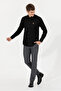 Men's Black Long Sleeve Basic Shirt 50256694-Vr046 - 4