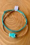 2-Pack Blue Ceramic Fish Adjustable Anklets - 3