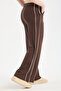 Modal Fabric Sweatpants with Side Stripes Loose Cut / Wide Cut Trousers with Side Stripes - 2
