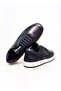 Dark Blue Lace-Up Genuine Leather Men's Shoes - 2