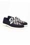 Dark Blue Laceless Genuine Leather Nubuck Men's Shoes