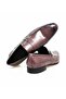 Gray Color Laceless Genuine Leather Men's Shoes - 2