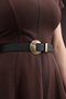 Antique Plated Suit Buckle Women's Pants Belt, Dress Belt, Coat Belt - 2