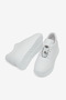 Women's White Comfortable Lace-Up Shoes - 2