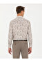 Beige Slim Fit Long Sleeve Shirt 50272896-Vr011 - 5