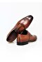 Brown Lace-Up Genuine Leather Men's Shoes - 2