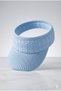 Premium Baby Blue Knitted Knitwear Visor Hat Flexible Structure Breathable Sports Tennis Sunshade - 5