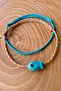 2-Pack Blue Ceramic Fish Adjustable Anklets