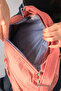 Viola Rosetti Dusty Rose Women's Multi-Compartment Waterproof Crinkle Daily Backpack Crossbody Hand and Shoulder Bag - 5