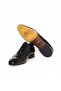 Black Color Lace-Up Genuine Leather Men's Shoes - 3